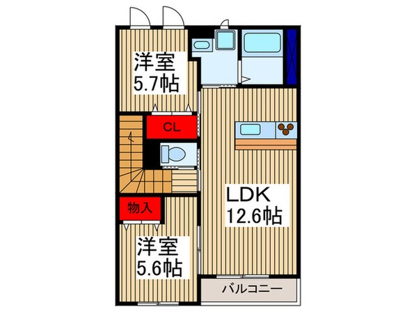 ルミナスハイム３４６の物件間取画像